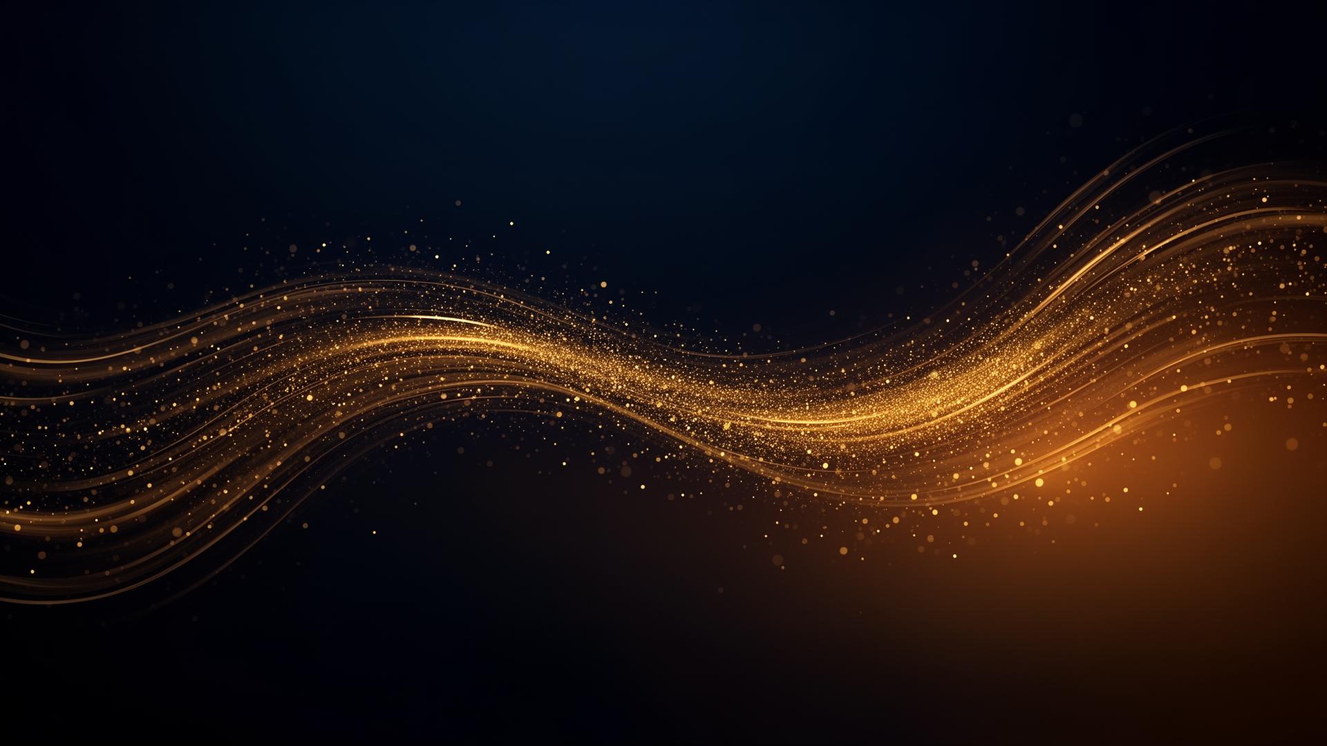 Abstract golden light